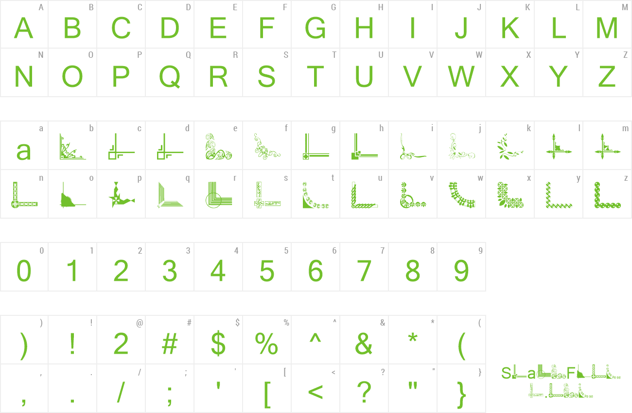 Font Vintage Decorative Corners 29 preview